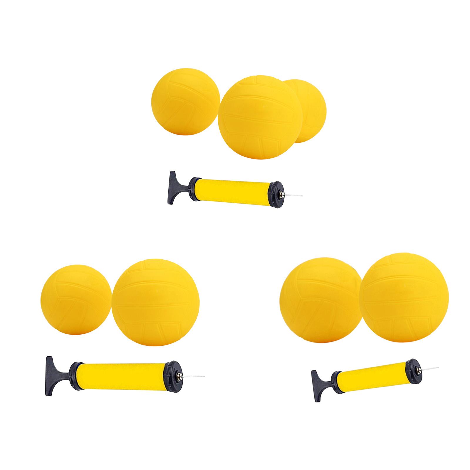 Bola Voli Mini Tiup PVC Kuning - Kids Outdoor Volleyball ulasan dan harga
