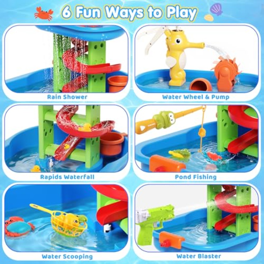 Meja air luar ruangan untuk an - Kids Outdoor Sensory Table ulasan dan harga