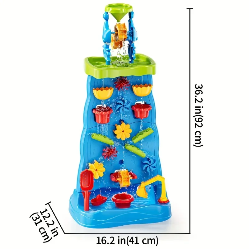 Dinding Penemuan Air Terjun An - Kids Outdoor Sensory Table ulasan dan harga