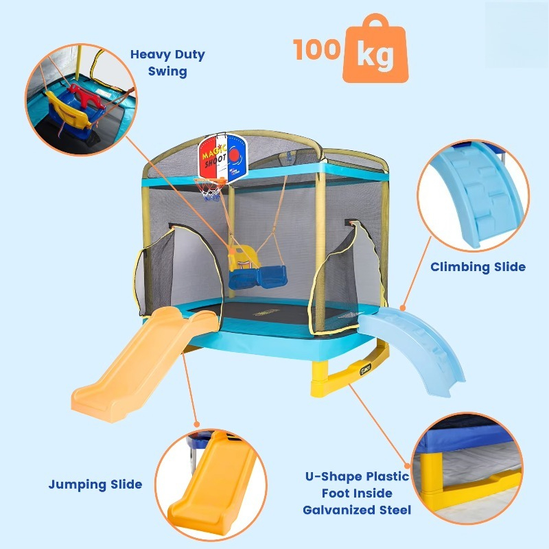 Trampolin Grosir untuk Anak-An - Kids Outdoor Slide ulasan dan harga