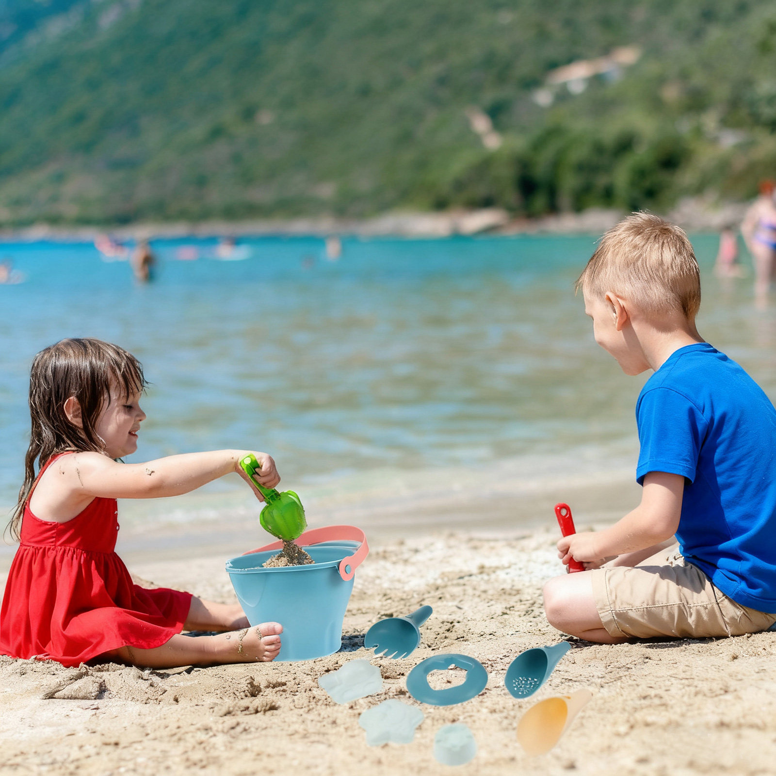 14Pcs Set Alat Penggali Pasir  - Kids Outdoor Water Toys ulasan dan harga